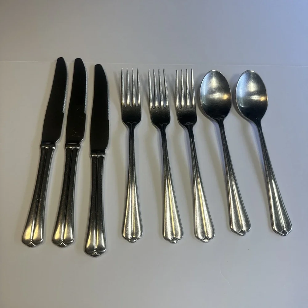 IKEA Kitchen Silverware Utensils Stainless Flatware set Lot of 8 Pieces
